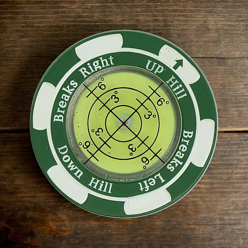 Description Picture 3 of itemGolf Level Ball Marker Hat Clip Golf Trainer Reading Aid With Level Golf Ball Position Mark Alignment Ball Mark Badge