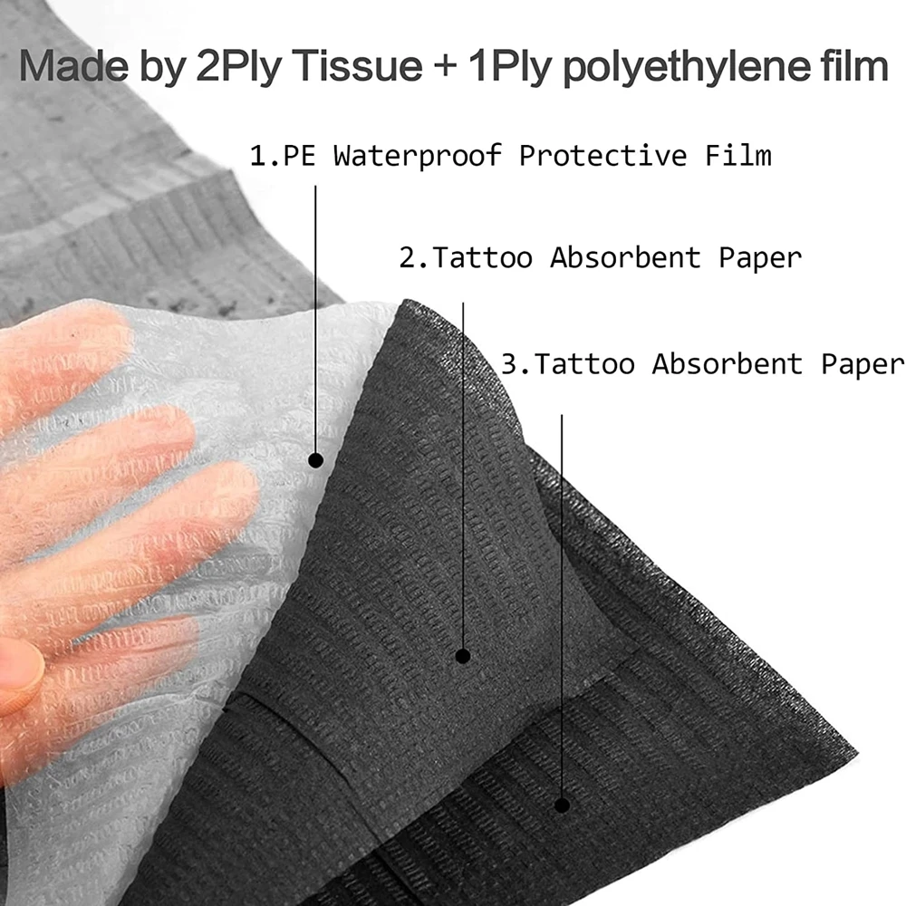 250/125/50/10pcs Disposable Tattoo Clean Pad Tattoo Bibs Table Covers Clean Pad Patient Dental Napkins Tattoo Accessories 3