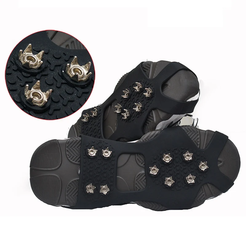 Removable Shoes Cover with Nails Non-Slip Reef Rock Sea Fishing Waders Boots Sole Crampon with 304 Stainless Steel