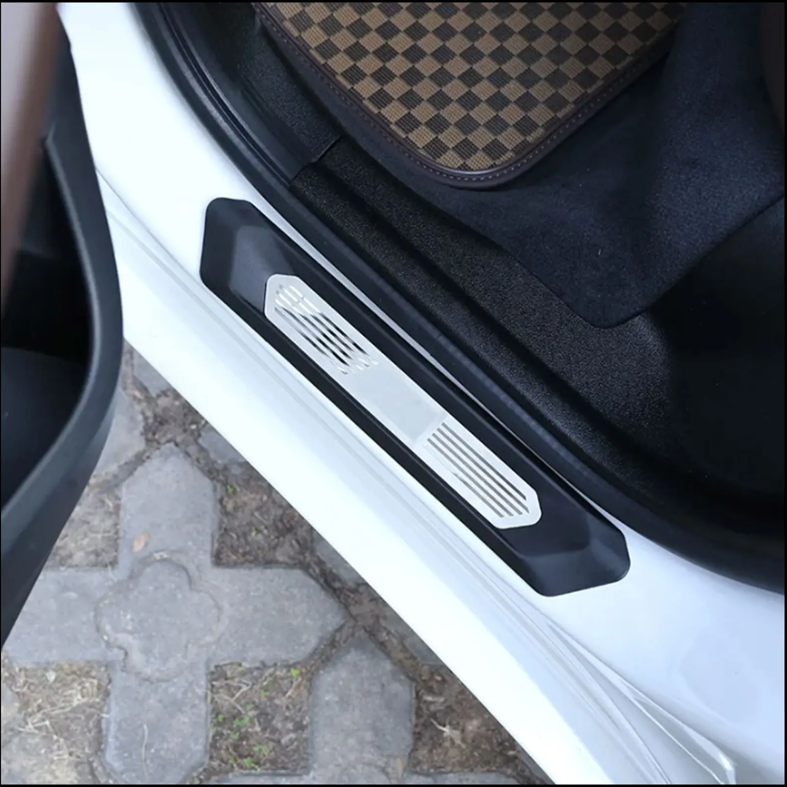GAFAT B-M-W X3 G01/ X4 G02/ Neu iX3 2019-2023 2024 Armlehnenbezüge, X3 G01 2023 Mittelarmlehne Abdeckung Kissen, Mittelkonsole Armlehne Polster Schutz, PU Mikrofaser leder (Schwarz