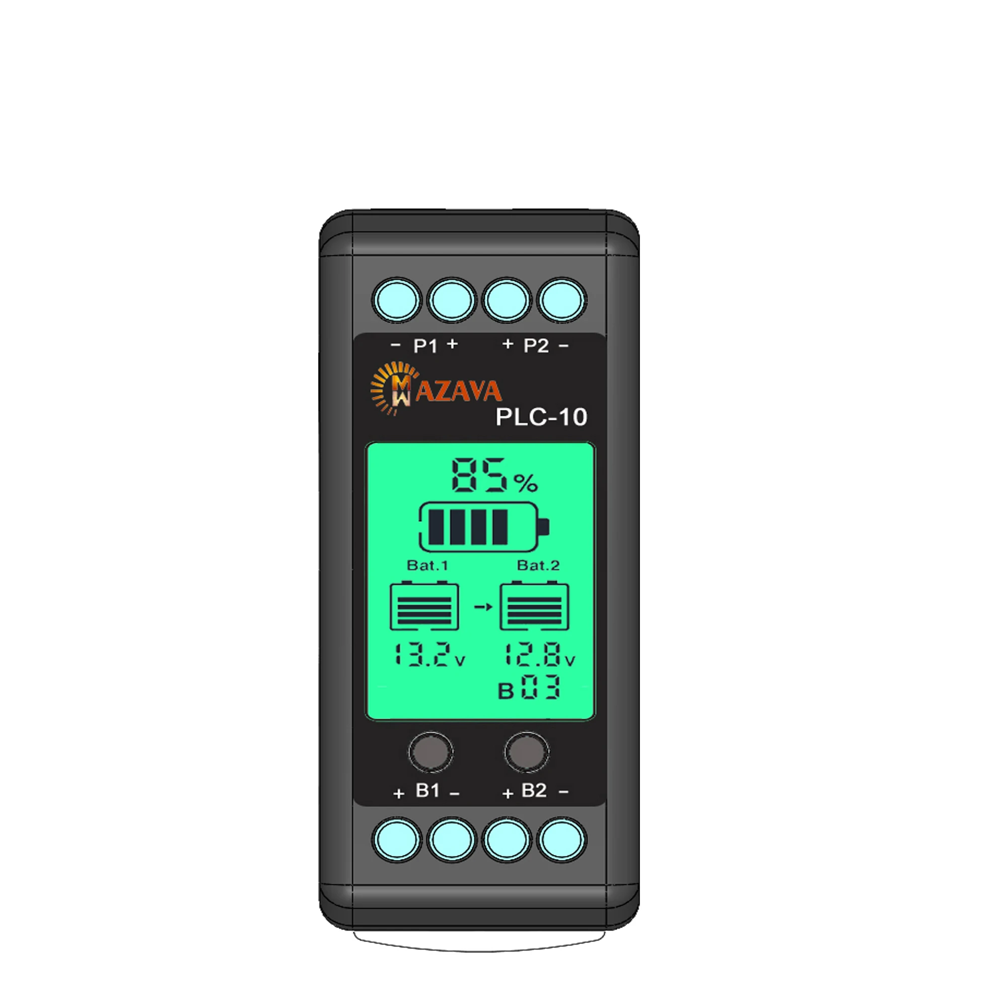 Battery Equalizer MAZAVA PLC-10 HX02 2S 4S 12V 24V 36V 48V 96A ctive LCD Lead Acid Li li-ion LiFePO4 Battery Balancer Monitor