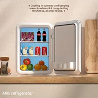 Mini-réfrigérateur portable 8L 10L 15L pour voiture, glacière et congélateur double usage, pour camping, caravane, bar 2