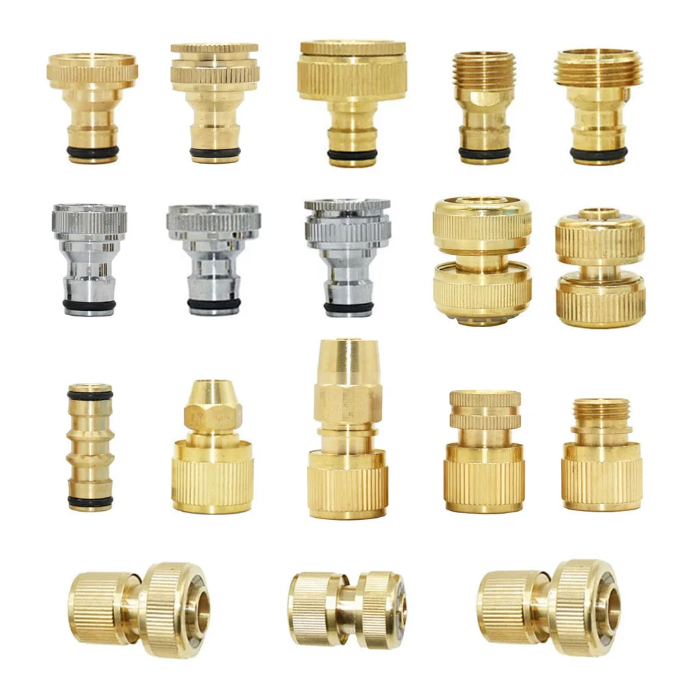 MroMax - Raccordo rapido per rubinetto in ottone G1/2 femmina, 3 pezzi