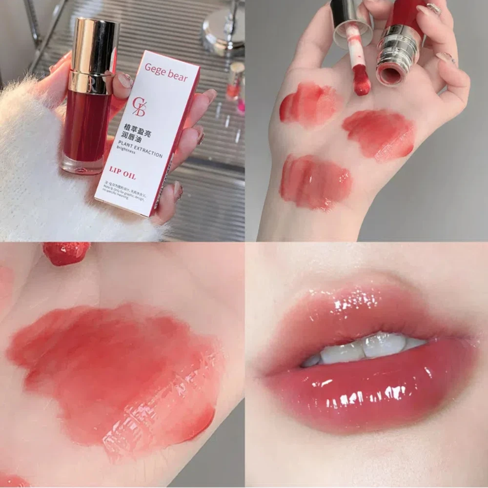 Lip Oil Plumper Gloss Makeup Liquid Lipstick Jelly Glass Care For lip gloss,lip makeup,lip oil,lip plumper