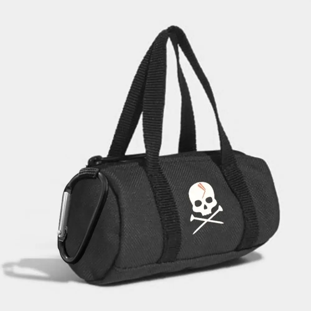

Golf Ball Storage Bag Portable Golf Ball Storage Pouch Lightweight with Zipper Metal Hook High-Capacity Outdoor Accessories