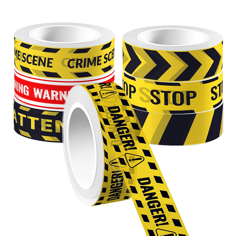 12 Rolls Warning Washi Tape School Supplies Masking Tape Slogan Cinta Adhesiva Decorativa Diary Decoration Scrapbooking Supplies 4