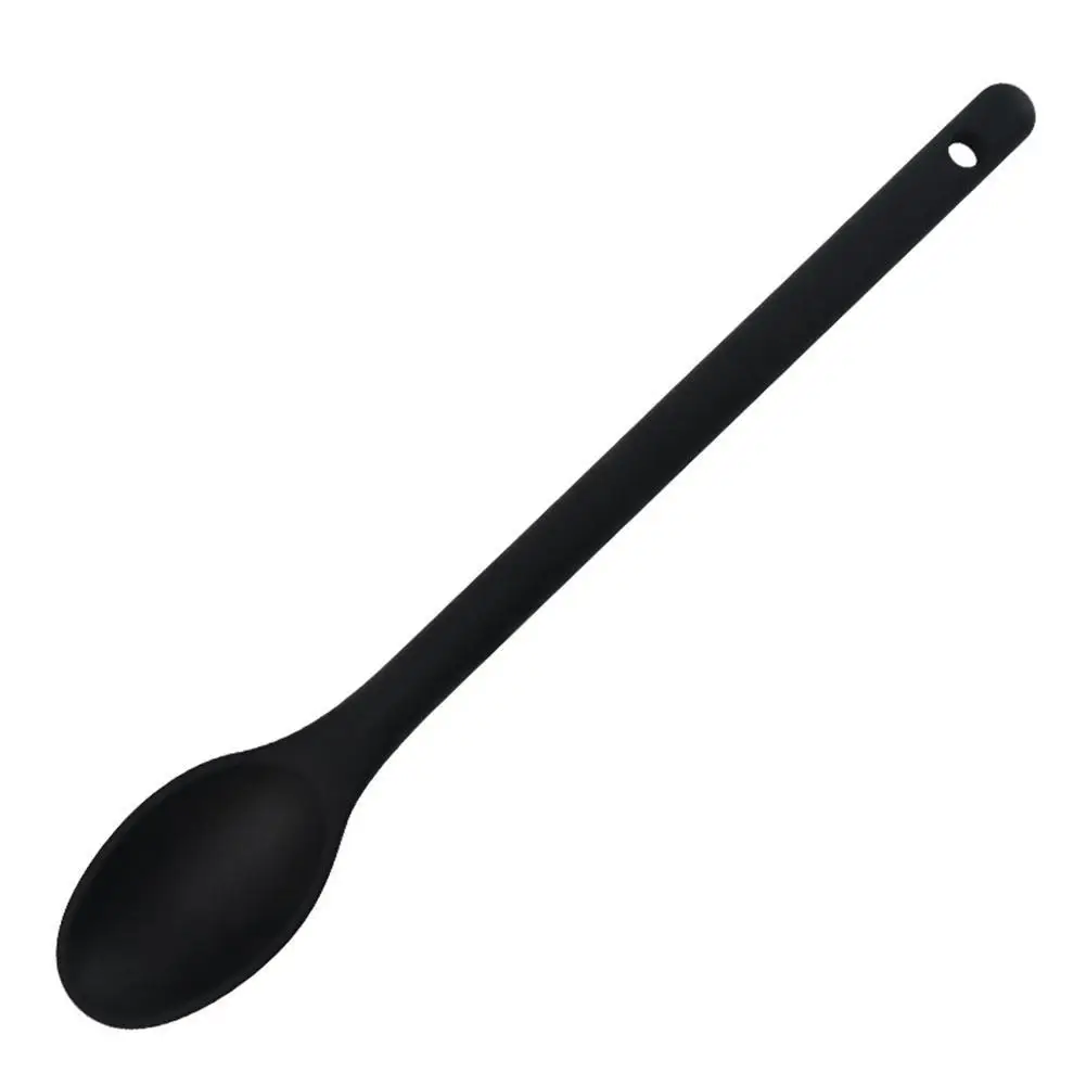 Silicone Mixing Spoon Nonstick Cooking Spoon Kitchen Baking for Cooking Stirring Mixing Serving 1 Pc