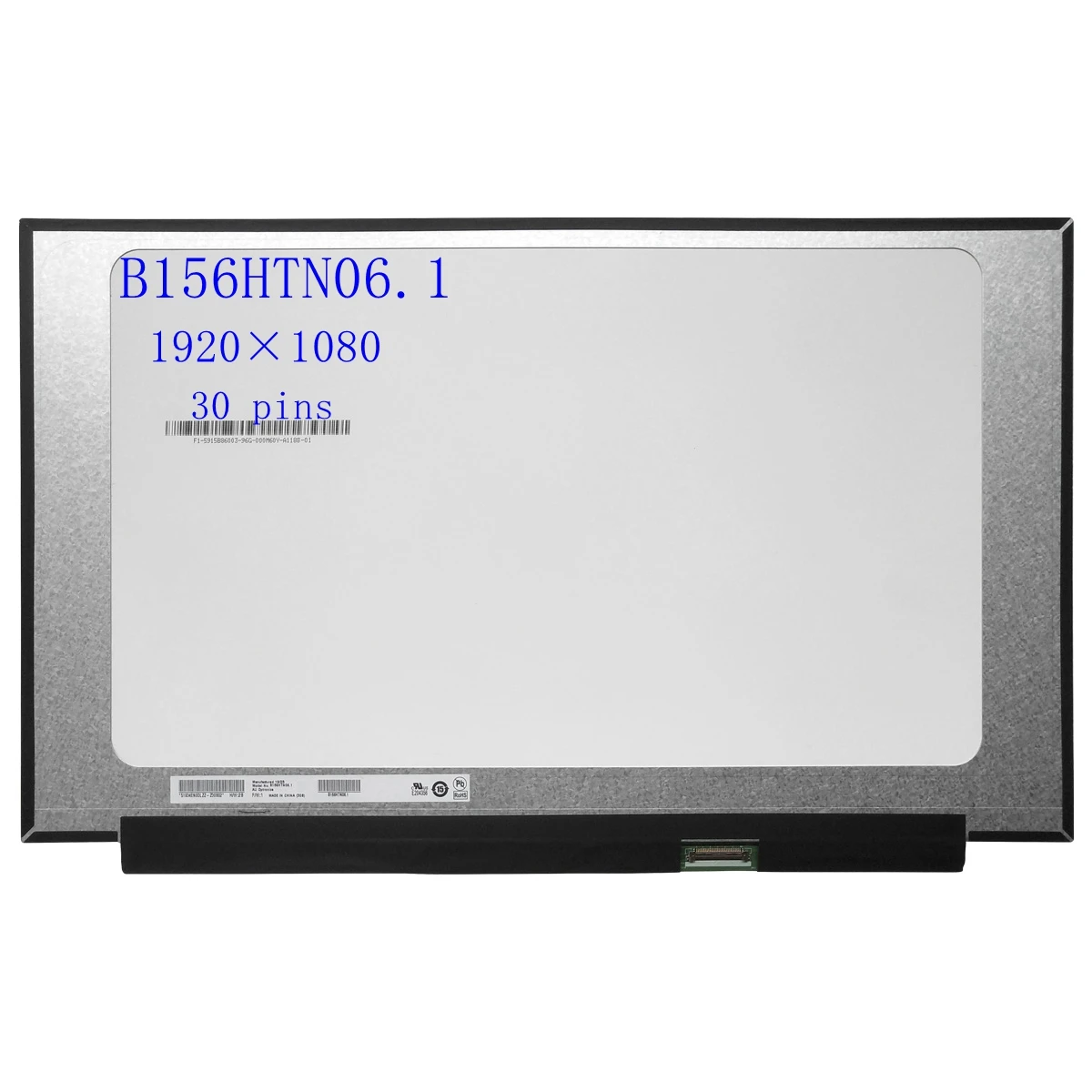 INFOELETTRONICA Display LCD 15,6 Pollici Per Laptop, Modello NT156WHM-N32, Connettore 30 Pin, Antiriflesso, Ricambio Italiano Di Qualità