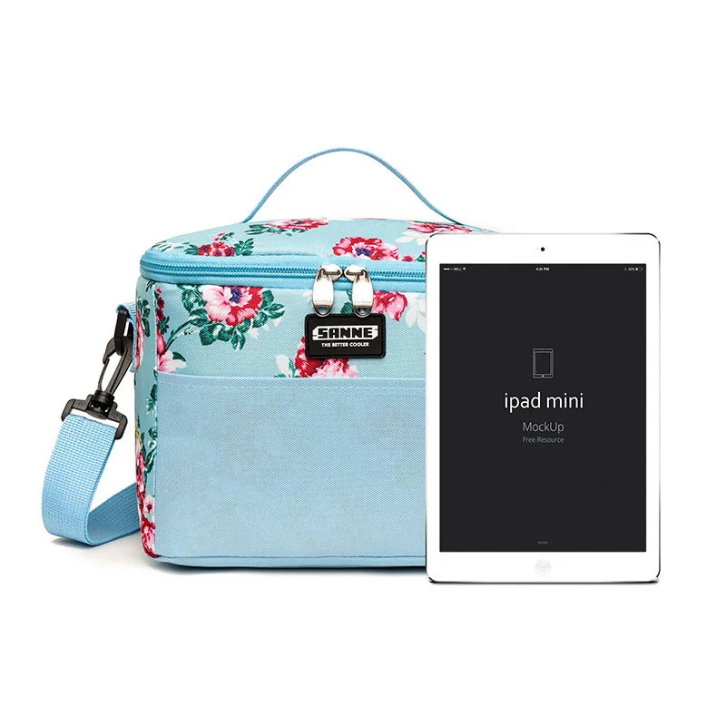 Women Men 611L Lunch Bag Outdoor Insulated Lunch Bento Box Tote Thermal Food Picnic Handbag Portable Shoulder Thermal Picnic Bag