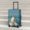 Great White Shark Suitcase Cover Fish Animal Funny Business Flight Elastic Luggage Supplies Protector 1