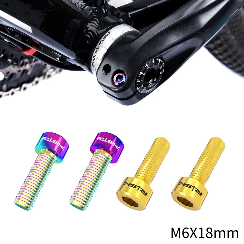 MIYTA チタン MTB リスク-アルマイトねじ付き自転車ツール,チタンボルト6*16 18