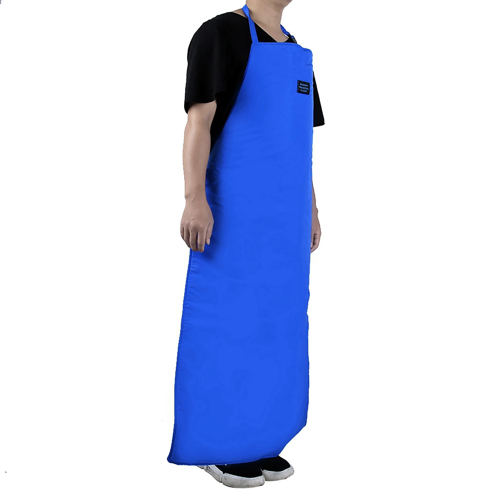 ZK30 Safety CryO Apron Cryogenic Ultra Low Temperature Apron Nitrogen Protective Low Temperature Resistant Blue