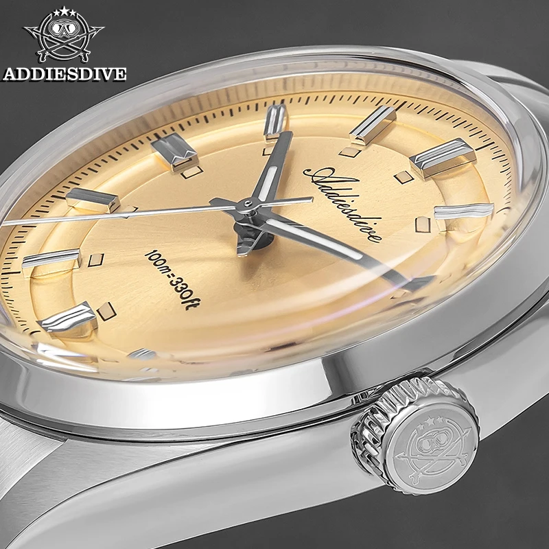 ADDIESDIVE 2025 New Dress Watch Men Luxury 36mm VH31 Quartz Wristwatch ...