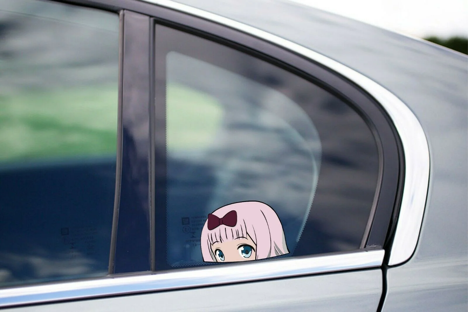 

For 1Pair/2Pcs Chika Fujiwara Peeker Peeking Window Vinyl Decal Anime Stickers Love is war JDM