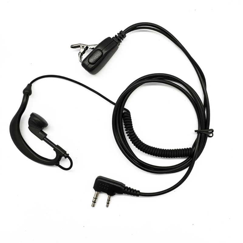 

2023 New Earpiece with PTT Microphone Walkie-Talkie Headset 2 Pin K-Type Plug Intercom Earphone Headphone for UV-5R UV5R UV-5RE