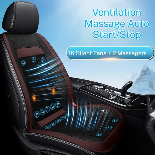 Summer car ventilated seat cushion with automatic cooling and blowing function, equipped with fan seat cover 4