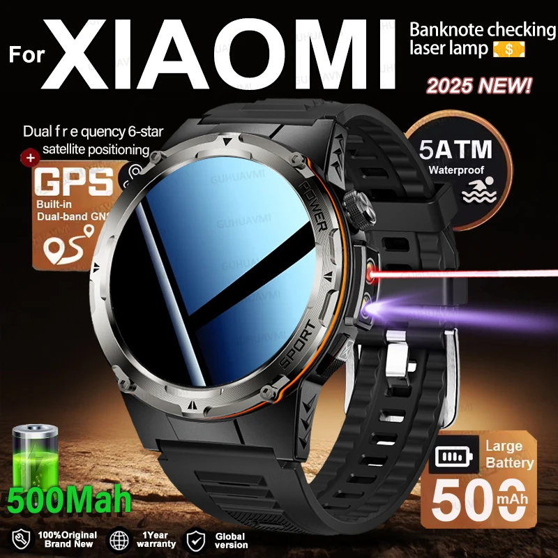2025 NEW Popular Outdoors GPS tracker Sports Smart Watch Men 500mAh NFC HD Call IP68 depth waterproof Watch Men For Xiaomi Men