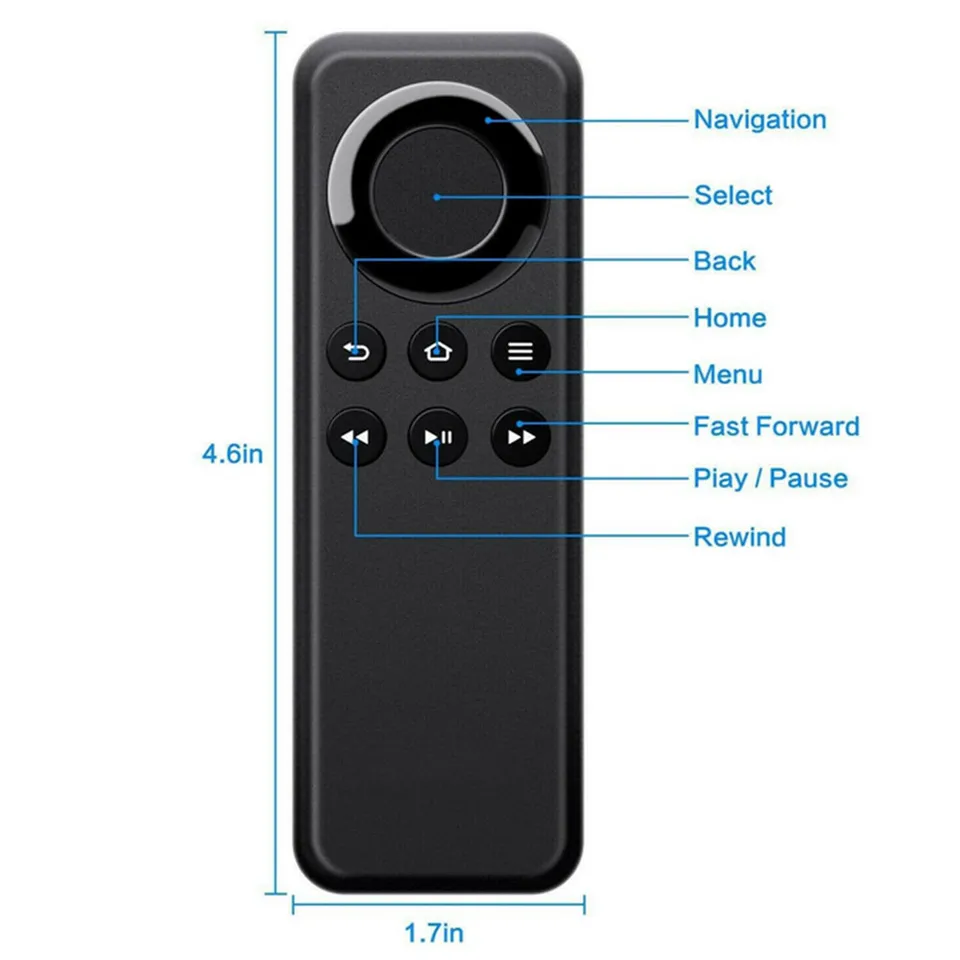 Telecomando Vocale Universale Con Alexa Per Fire TV Stick 4K E Lite: Bluetooth, Controllo Volume E Accensione TV. (Batterie Non Incluse)