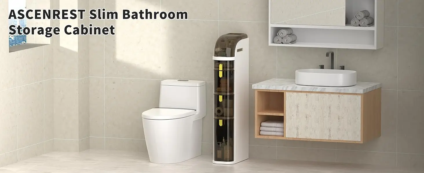Slim Bathroom Storage Cabinet