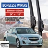 For Chevrolet Cruze Hatchback J300  2008-2014 Car Windshield Wiper U-type Soft Rubber Frameless Bracketless Car Wipers 24"+18" 1