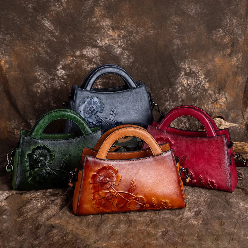 Bag Handbag One Shoulder Y2k Women's Crossbody Clutche New Genuine Leather Retro Fashionable Trendy Commuting Exquisite Classic