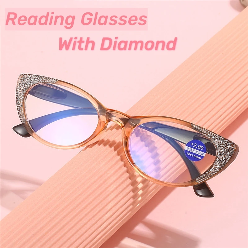 

Очки с защитой от синего света, модные аксессуары для чтения, винтажные пресбиопические очки кошачий глаз для мужчин и женщин