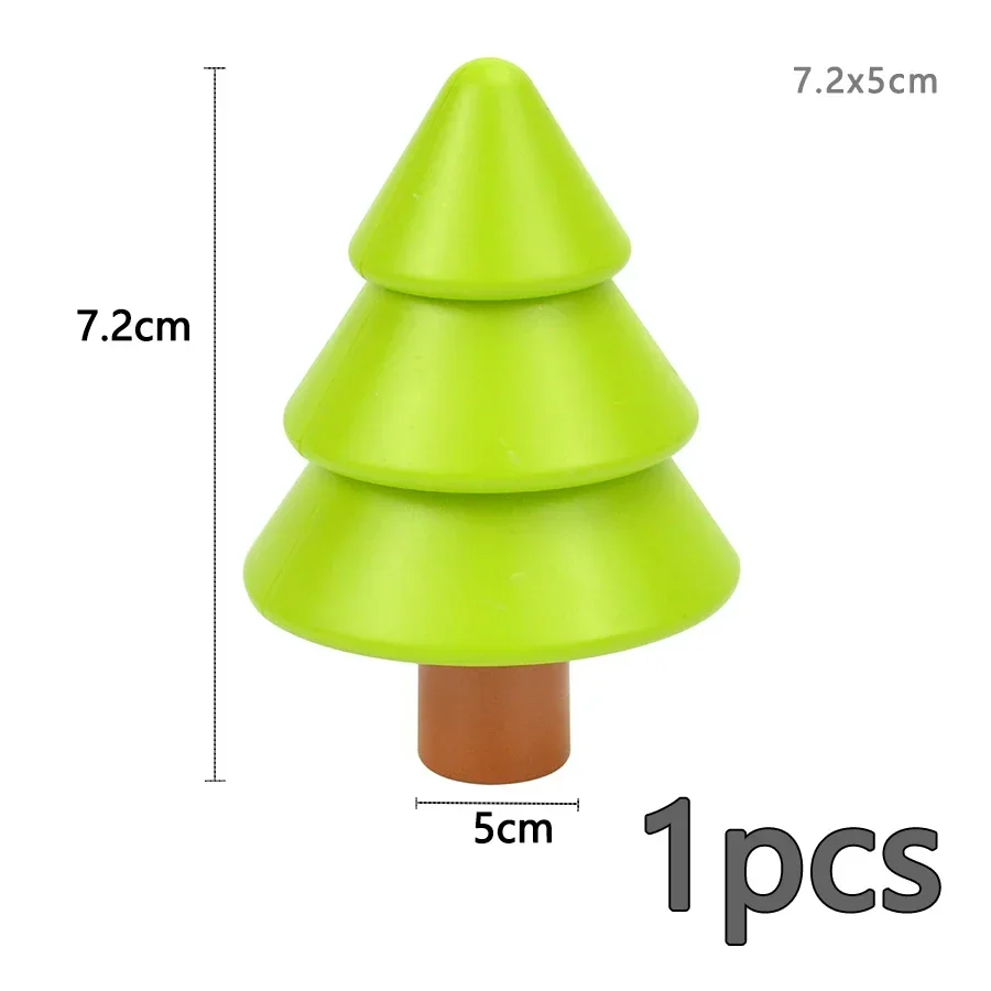 Duploes Big Size Building Block Plant Fruit Accessorie Flower Grass Tree Stump Adornment Farm  Large Plates Brick Duploes Toy 4