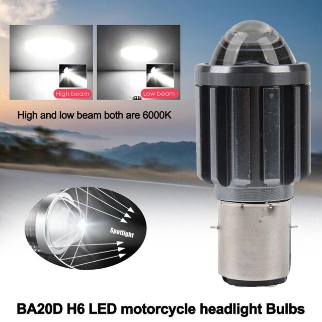 15W H4 Motorcycle Bulb LED Lamp Hi/Lo Beam Headlight Front Light For Honda  Kawasaki - AliExpress