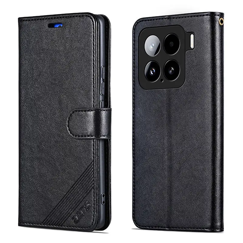 Leather Magnetic Wallet Phone Case with Card Holder