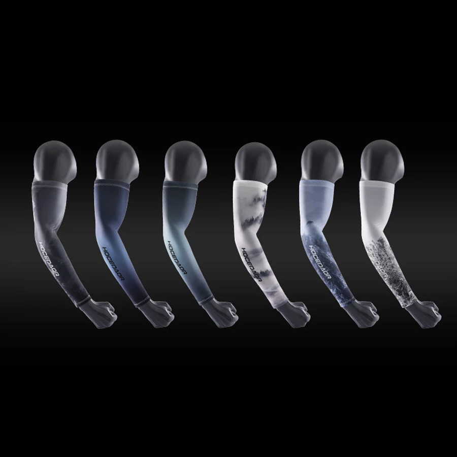 Summer Thin Sun-protective Sleeve Men Anti-UV Arm Sleeves for Driving Cycling Male Arm UV Protection Ice Silk Sleeve