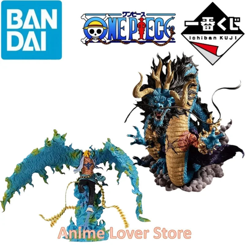 Bandai Original One Piece Ichiban Kuji Devil Fruit Superpowered Person Marco Kaidou Anime Figures Toys For Kids Gift