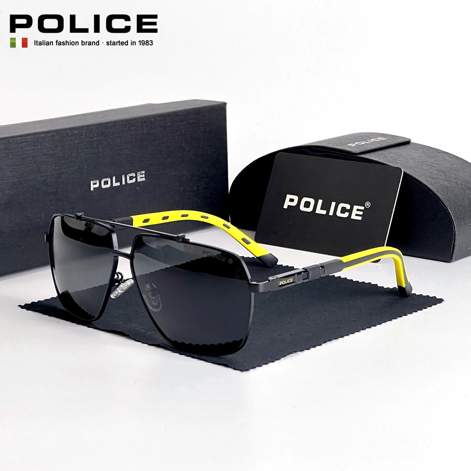Policer Luxury brand Sunglasses Polarized for Men Classic Sun Glasses High Quality Eyewears Pilot Goggle UV 400 Protection 6321 polarized sunglasses