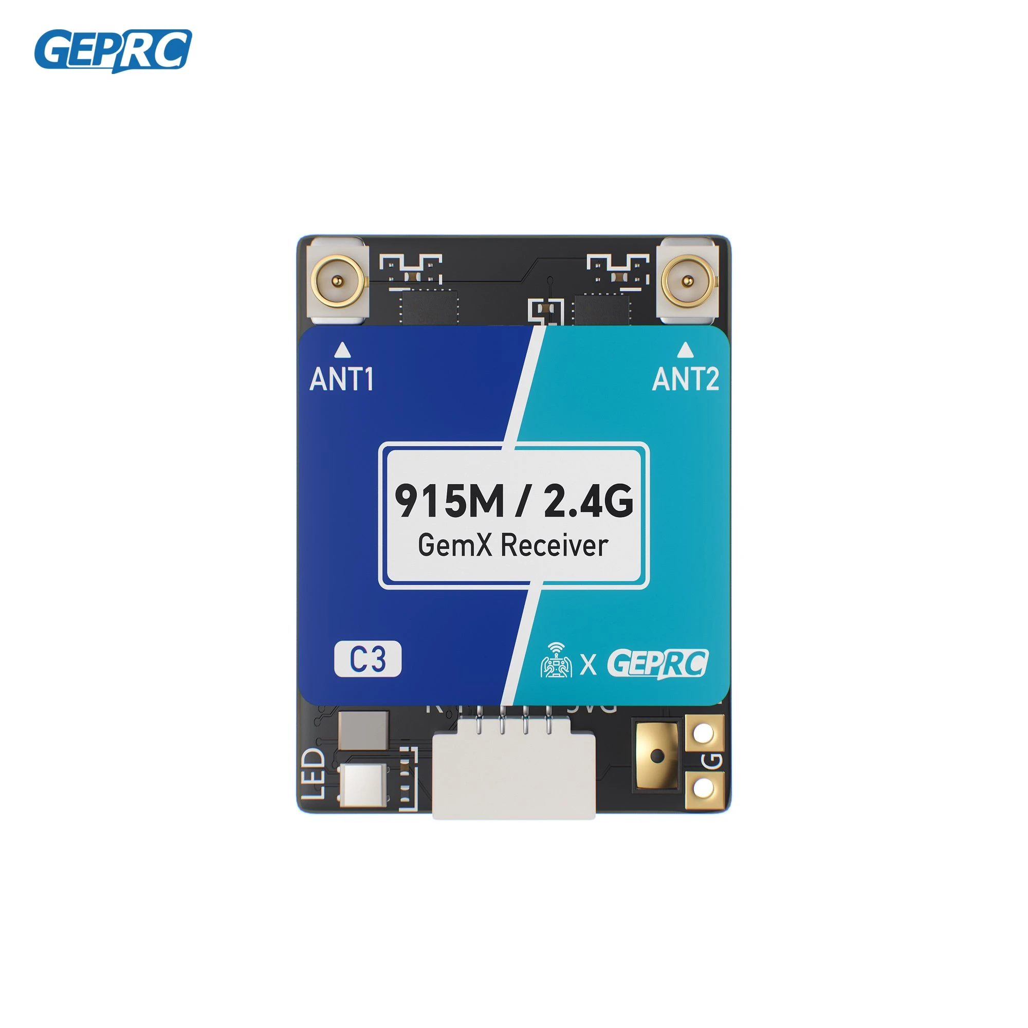 GEPRC ELRS 915M 2,4G C3 Gemini Xrossband Приемник TX Модуль Двойной RF Чип 1000 Гц для FPV Дрон для фристайла дальнего действия thumbnail 2