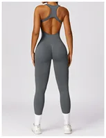 Sexy Back V Jumpsuit Gym Set Women Training Yoga Suit Sportswear Women Sports Jumpsuit Fitness Rompers Stretch Workout Bodysuits - Image 6