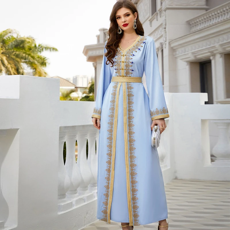 

Women's Solid Color Long Sleeve Fake Two Pieces Dress Hand Sewing Diamond Spring Travel Elegant Fashion Splicing Lace Long Dress