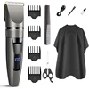Professional Hair Clippers Cordless Barber Shavers Rechargeable Hair Cutting Kit With 4Comb Guides 1