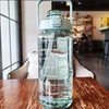 2L Sports Water Bottle with Straw Portable Large Capacity Water bottles Fitness Bike Cup Summer Cold Water Jug with Time Marker 6