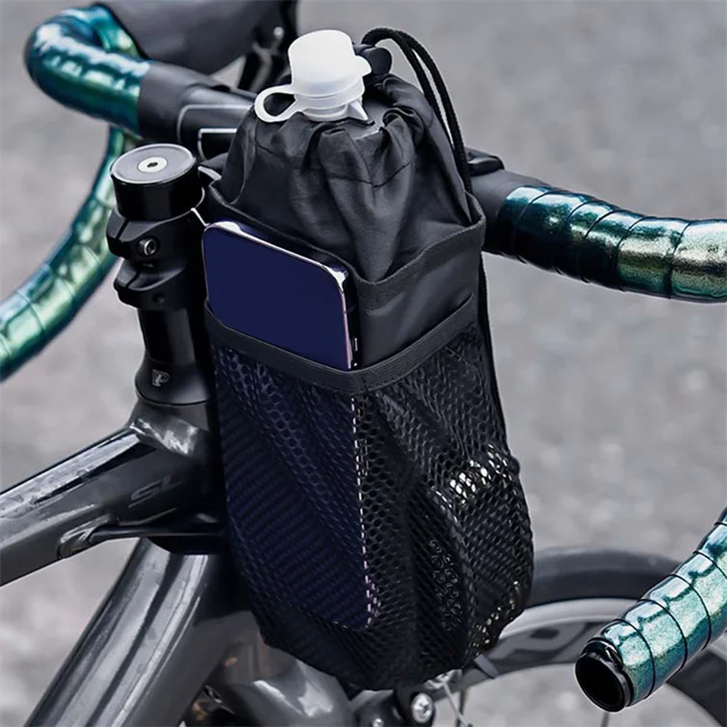 Description Picture 6 of itemBicycle Bag Cycling Water Bottle Carrier Pouch MTB Bike Insulated Kettle Thermal Bag Riding Handlebar Bag Bicycle Accessories