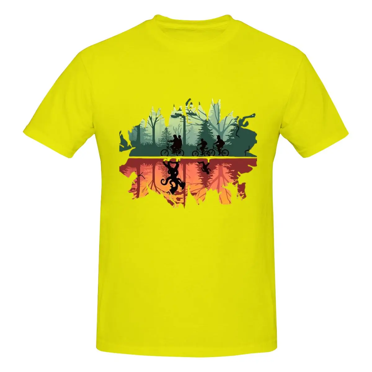 thumbnail image 1 of Stranger-Things The Upside Down Luxury T Shirts for Men Summer Print Shirt Cotton High Quality Clothing Streetwear S-6XL, 1 of 5