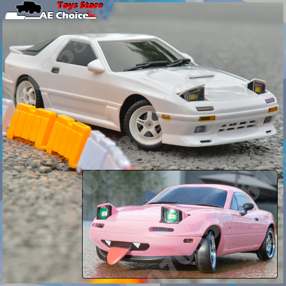 LD1804 MX-5 AE86 RX-7 FC Model LD1801 LD1802 RC Car 1/18 2.4GRemote Control 4WD 15Km/H ESP Gyroscope LED Light RC Drift Car 5