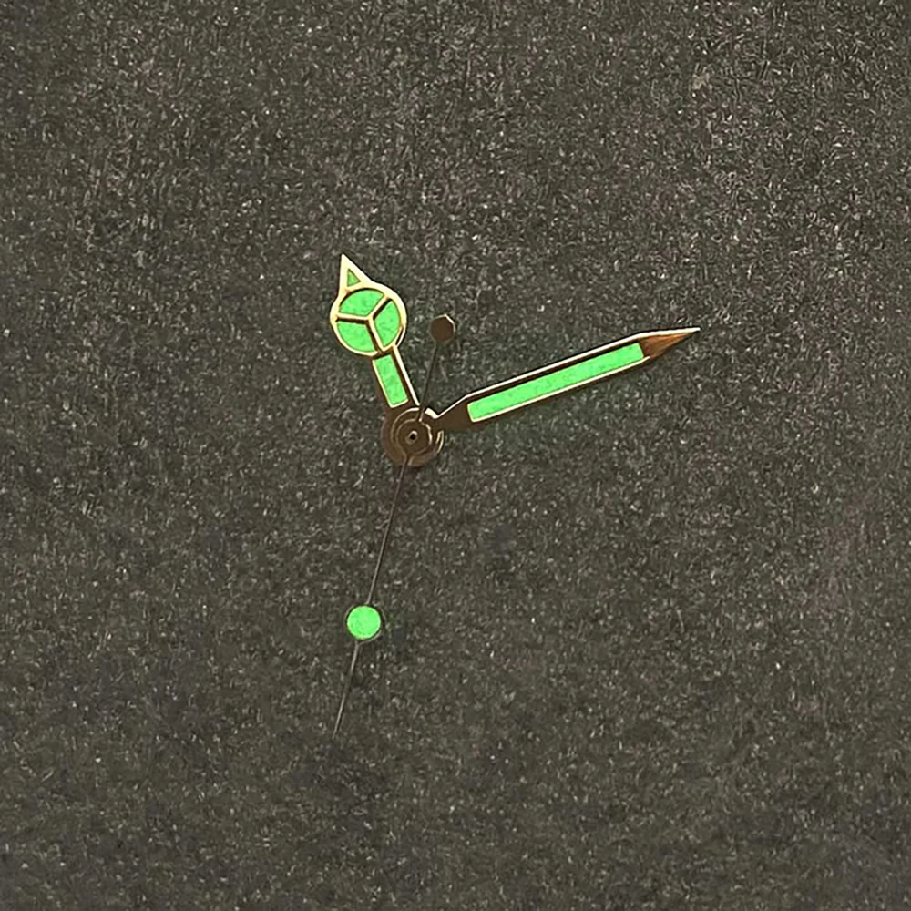 

Watch Hand Silver Rim Three Pin Hand With Green Luminous for NH35/36/4R/7S