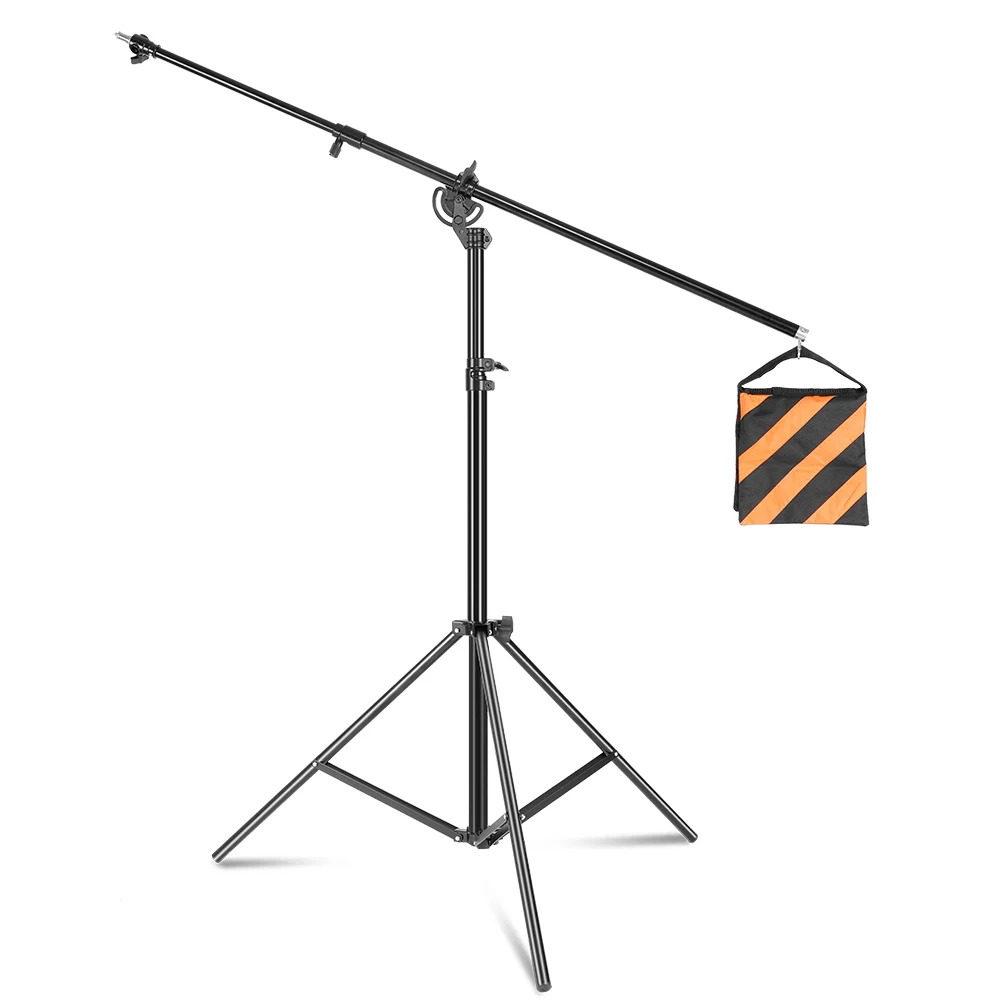 

Photographic 2.8m/9.1ft Equipment Wishbone Photography Studio Accessory Kit Retractable Cantilever Metal Light Stand + Sand Ba