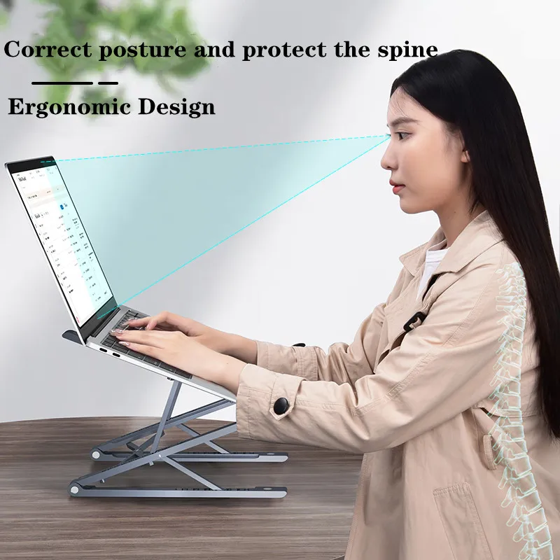 Oatsbasf-360 ° 回転ラップトップスタンド ハイトニングブラケット 調整可能なデスクトップスタンド : OATSBASFノートパソコンスタンド360°回転 高度・角度