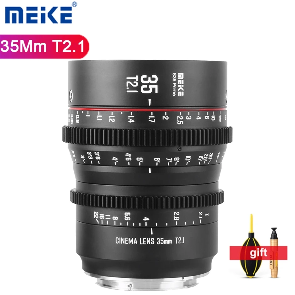 Meike Prime 35Mm T2.1 S35 Super 35 Cine Lens Frame Sistemi Di Telecamere Cinematografiche Per Fotocamere Canon Pl/ Ef-Mount Bmd6K Canon Arrialexa
