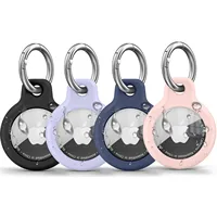 Étui Airtags Apple avec porte-clés, support de traqueur, coque de protection en Silicone souple, anti-rayures, manchon étanche, collier pour chien et chat 1