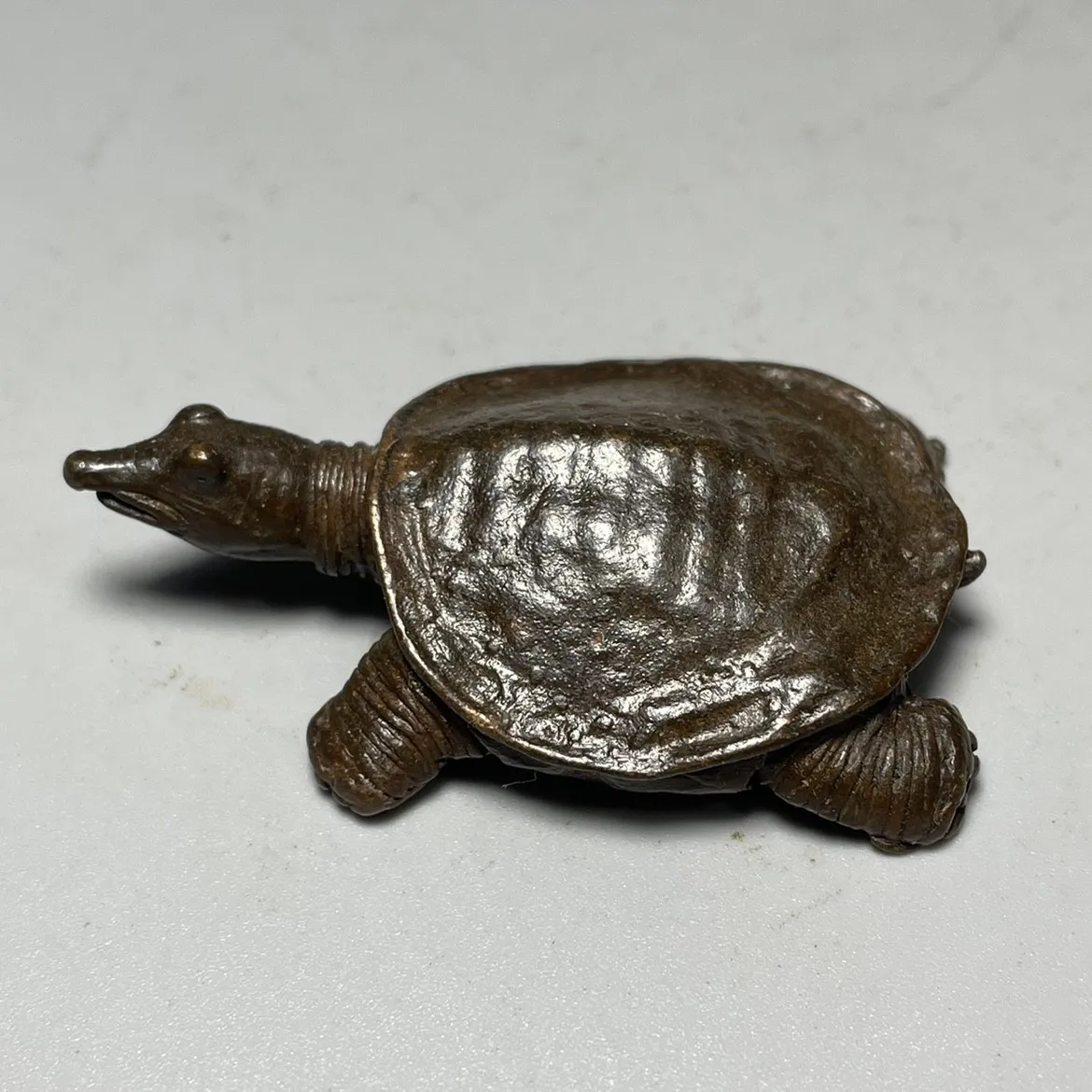 

Antique solid copper turtle longevity tortoise tortoise cute copper turtle handle copper turtle tea pet