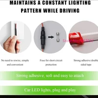 New DRL Auto Scan LED Strips For Kia Sportage 2023-2025 Car Hood Light Flexible Headlights Welcome Light 59 Inch 4