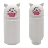 Cartoon Silicone Pencil Case Animal Shape Desk Organizer Stationery Storage Bag Folding Pen Pouch Pencil Holder School Supplies 4