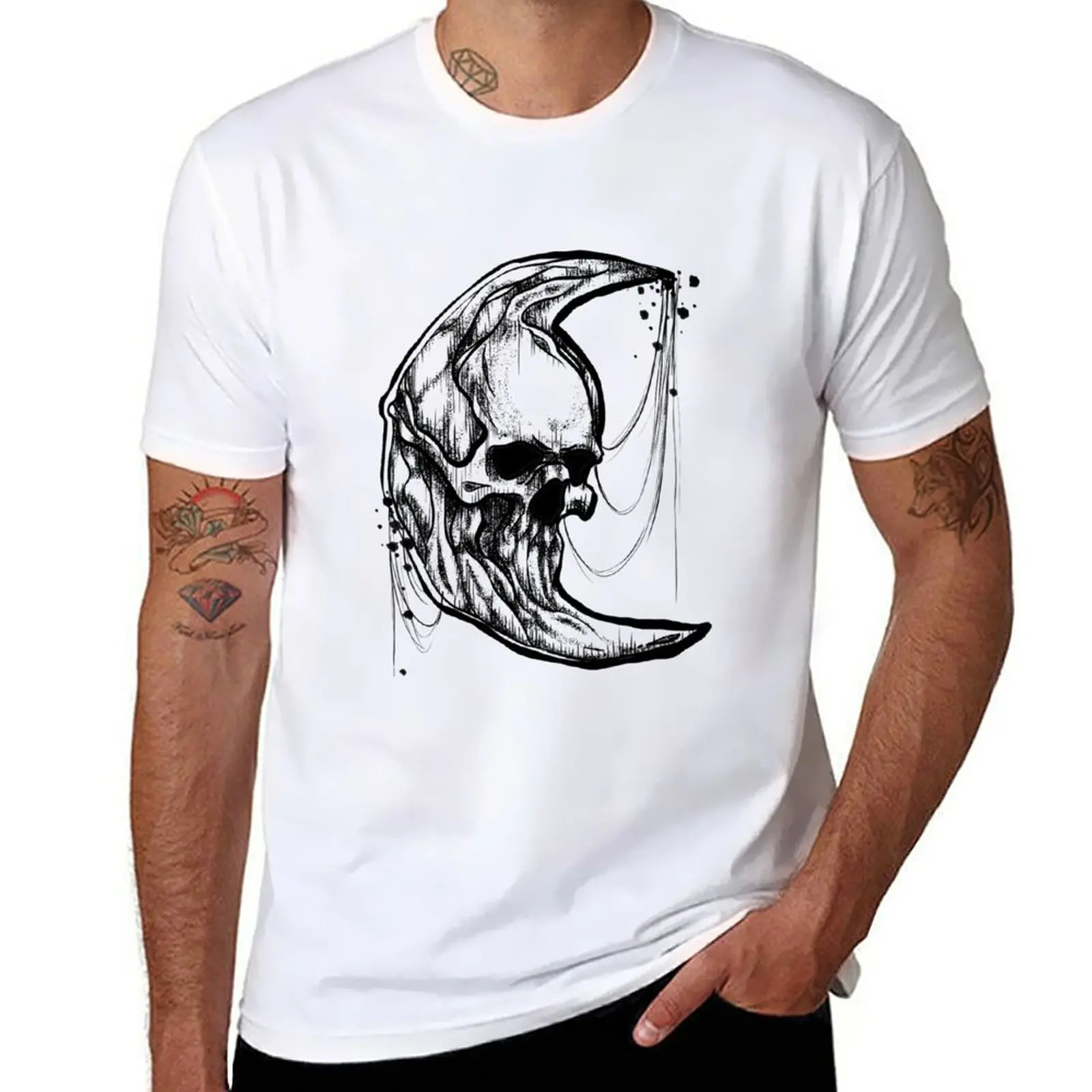 

New Bad moon rising T-Shirt vintage clothes hippie clothes anime mens graphic t-shirts big and tall