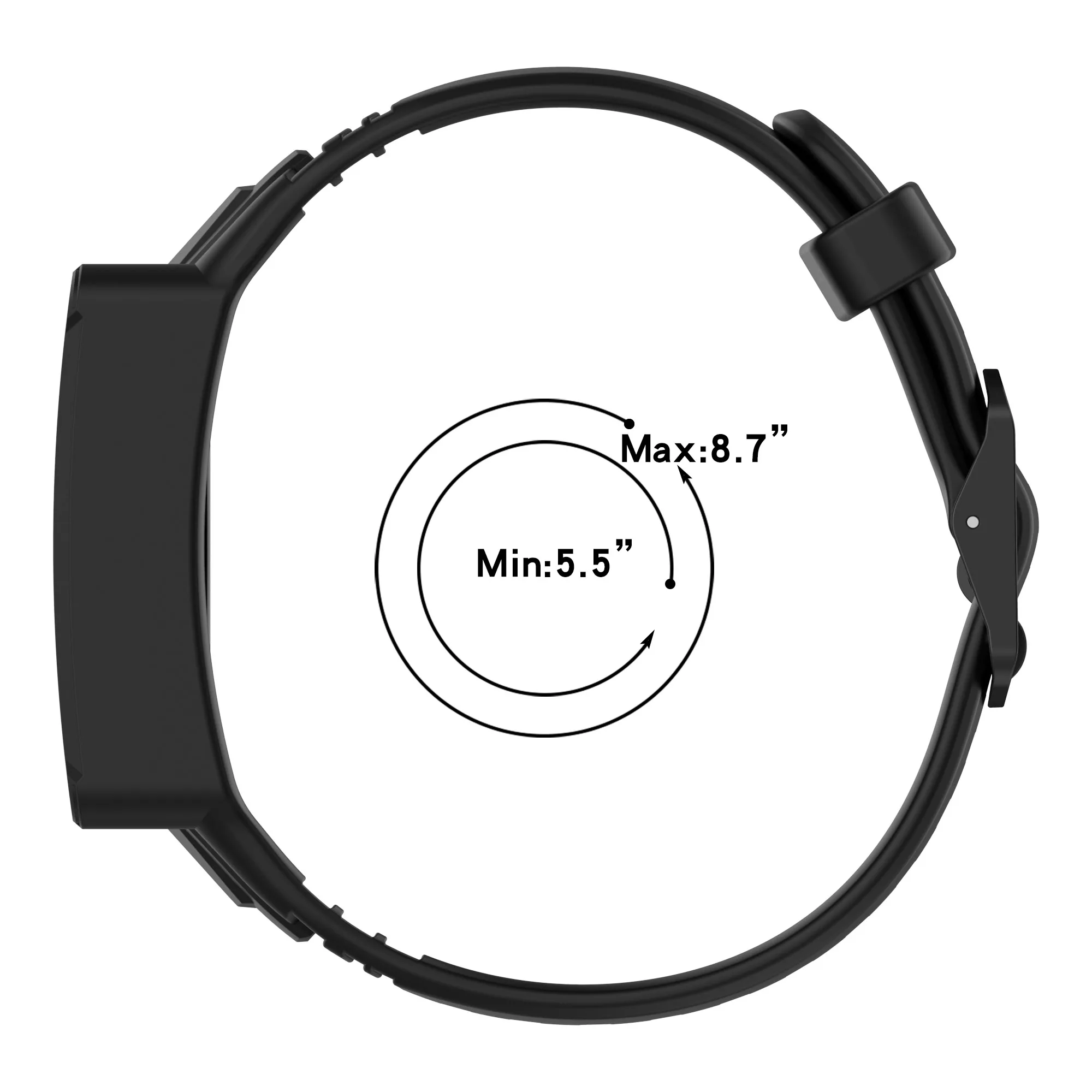 Breathable Adjustable Silicone Fitness Watch Strap Bracelet